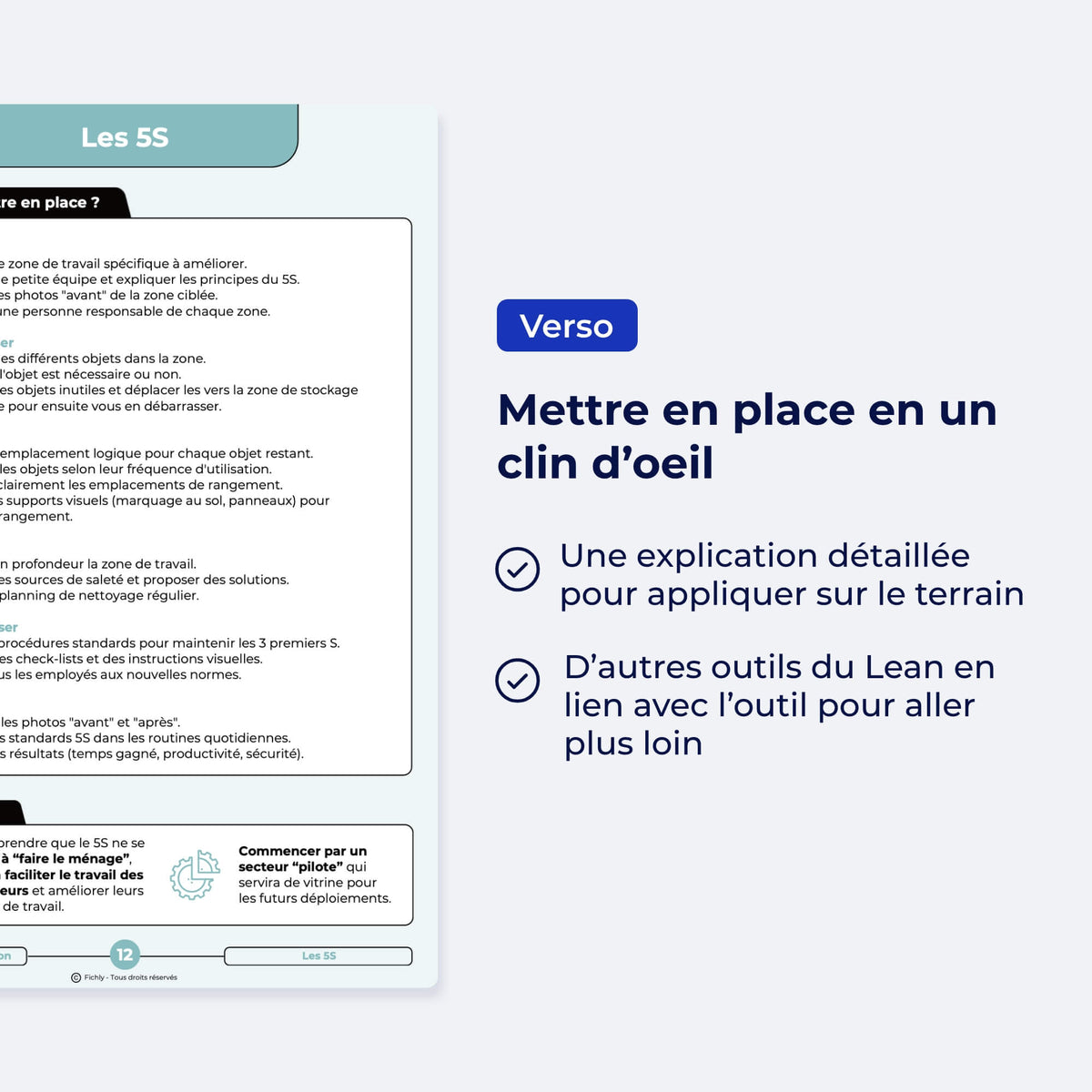 40 outils du Lean à portée de main.