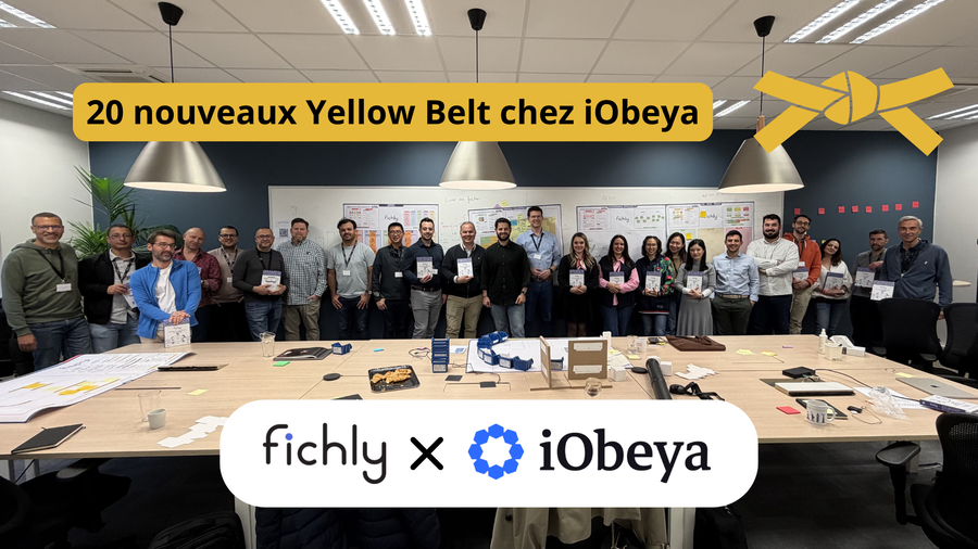 Atelier pratique en groupe pendant une formation Yellow Belt Fichly